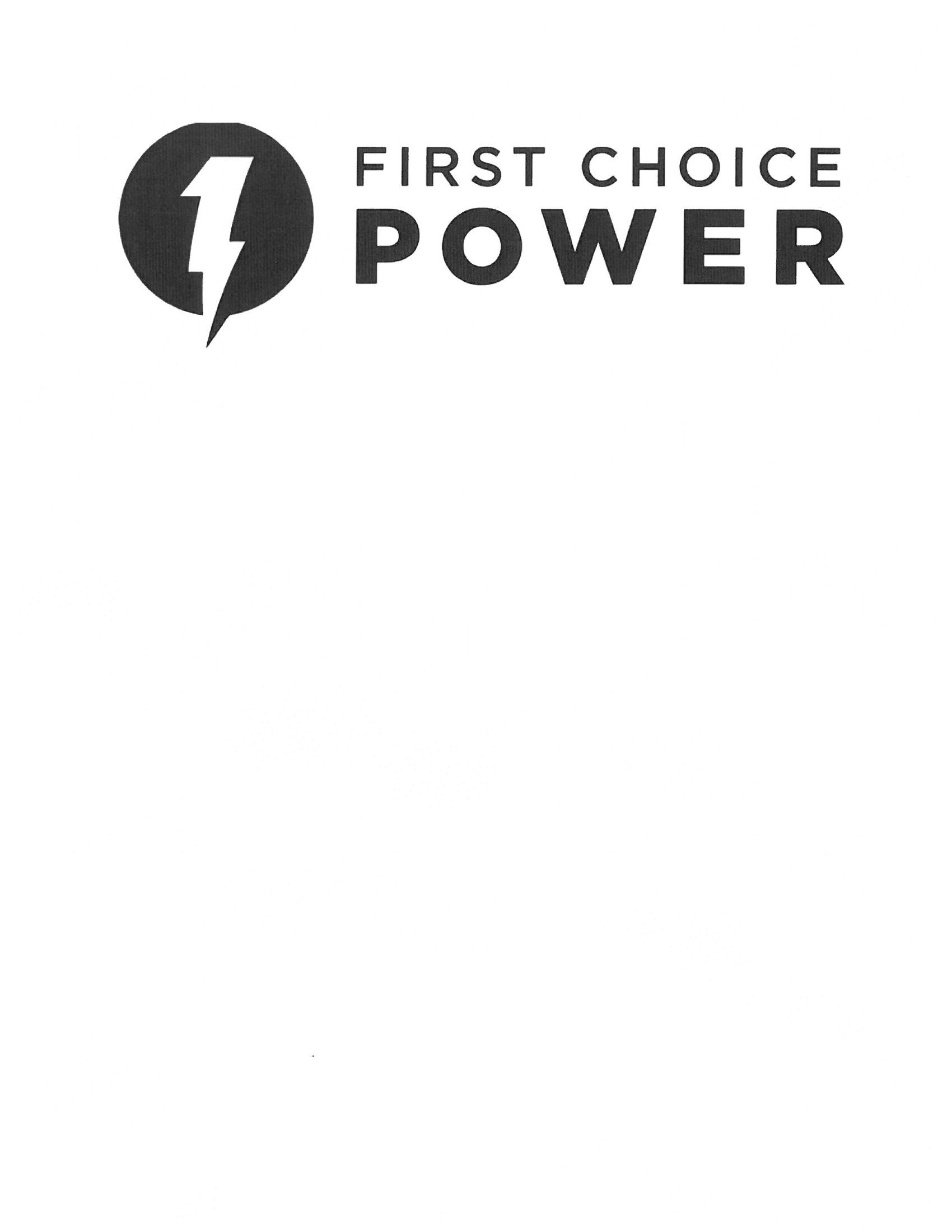  FIRST CHOICE POWER