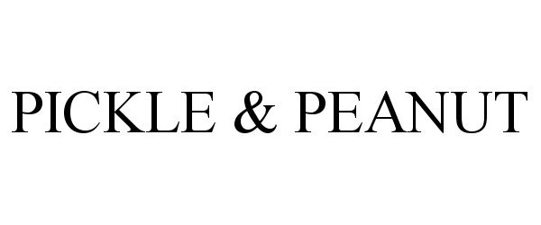 Trademark Logo PICKLE & PEANUT