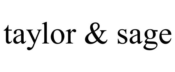 Trademark Logo TAYLOR & SAGE