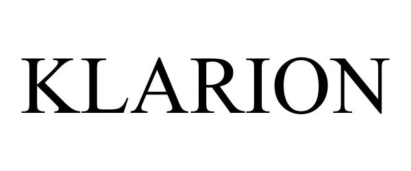 Trademark Logo KLARION