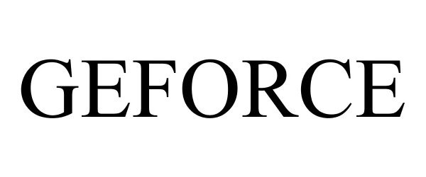 Trademark Logo GEFORCE