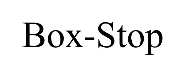 Trademark Logo BOX-STOP