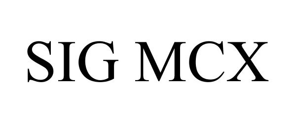 Trademark Logo SIG MCX