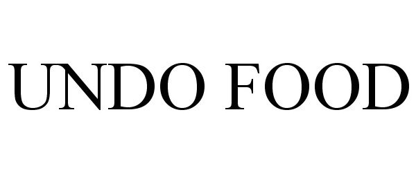 Trademark Logo UNDO FOOD