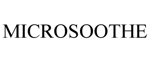 Trademark Logo MICROSOOTHE