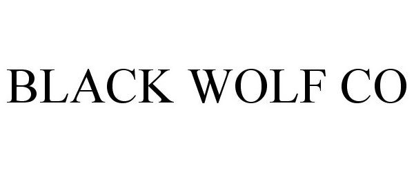  BLACK WOLF CO