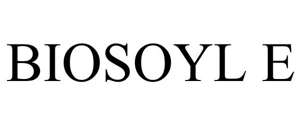 Trademark Logo BIOSOYL E