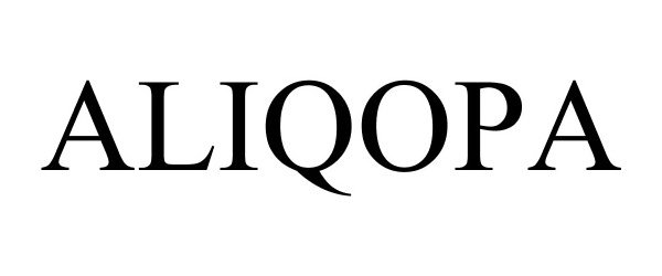 Trademark Logo ALIQOPA