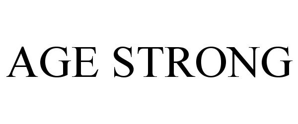 Trademark Logo AGE STRONG