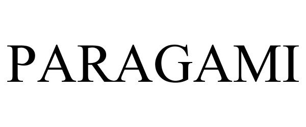 Trademark Logo PARAGAMI