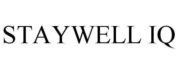 Trademark Logo STAYWELL IQ