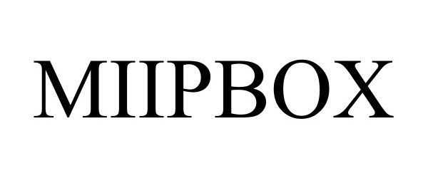 Trademark Logo MIIPBOX