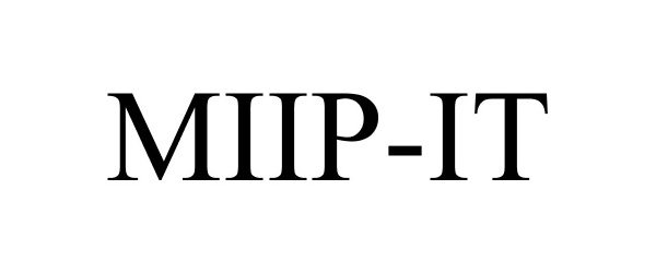 Trademark Logo MIIP-IT
