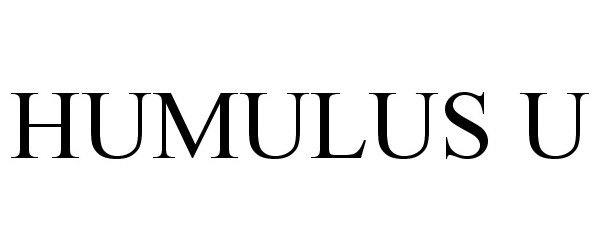 Trademark Logo HUMULUS U