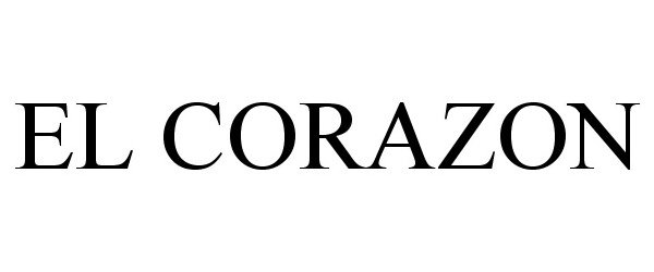 Trademark Logo EL CORAZON