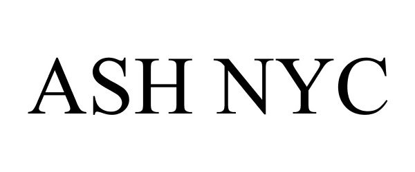 Trademark Logo ASH NYC