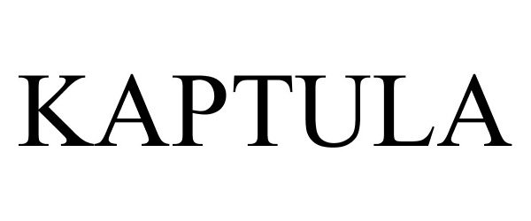 Trademark Logo KAPTULA