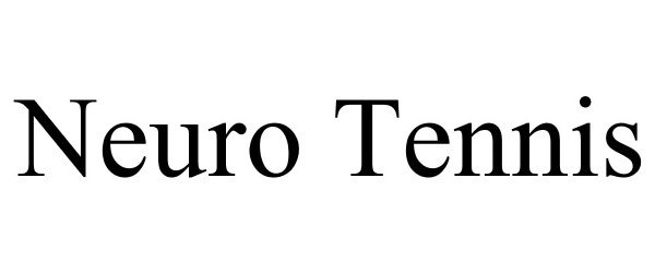 Trademark Logo NEURO TENNIS