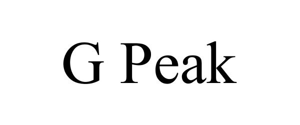 Trademark Logo G PEAK