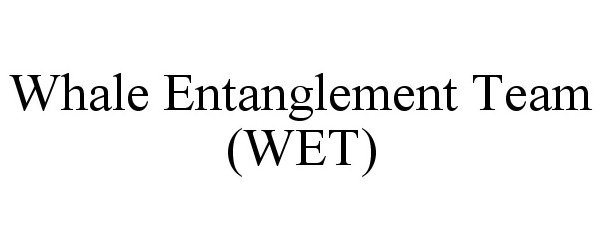  WHALE ENTANGLEMENT TEAM (WET)