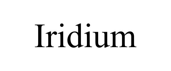 Trademark Logo IRIDIUM