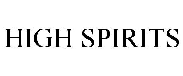 Trademark Logo HIGH SPIRITS