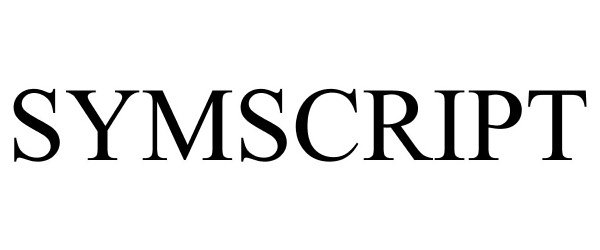 Trademark Logo SYMSCRIPT