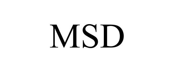 Trademark Logo MSD