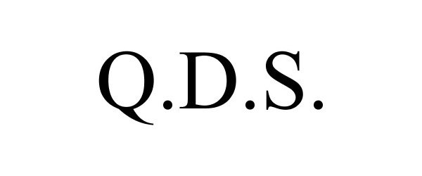 Trademark Logo Q.D.S.