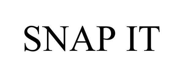Trademark Logo SNAP IT