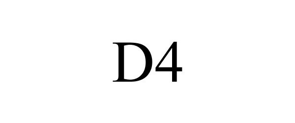Trademark Logo D4