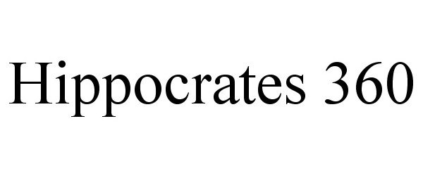 Trademark Logo HIPPOCRATES 360