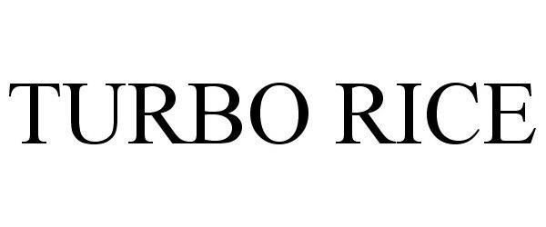 Trademark Logo TURBO RICE