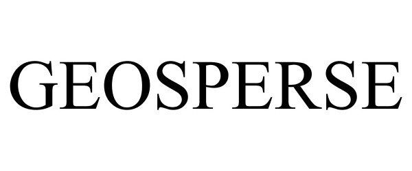 Trademark Logo GEOSPERSE