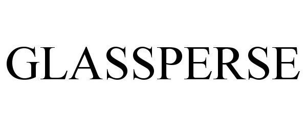 Trademark Logo GLASSPERSE