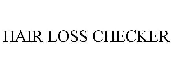  HAIR LOSS CHECKER