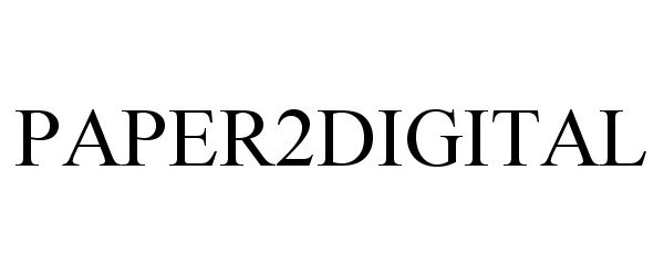 Trademark Logo PAPER2DIGITAL