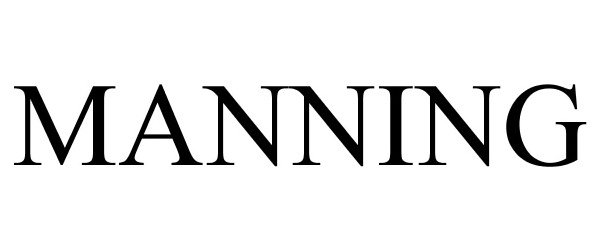 Trademark Logo MANNING