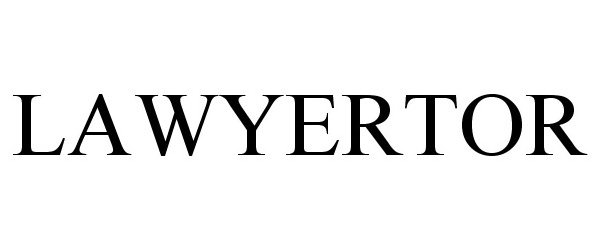 Trademark Logo LAWYERTOR