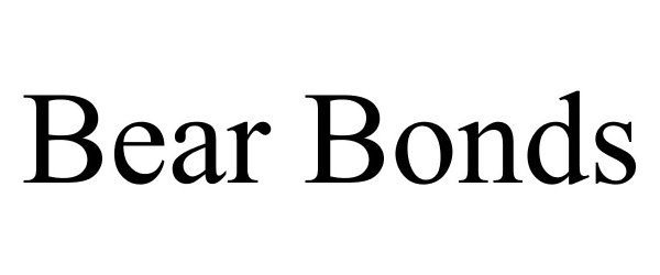 Trademark Logo BEAR BONDS