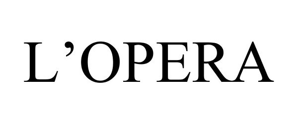 Trademark Logo L'OPERA