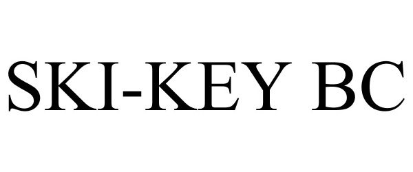 Trademark Logo SKI-KEY BC