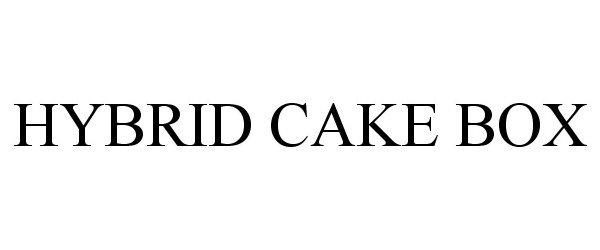 Trademark Logo HYBRID CAKE BOX