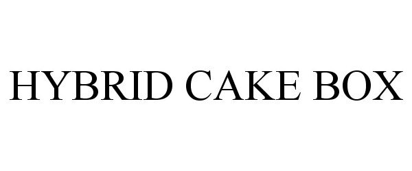  HYBRID CAKE BOX