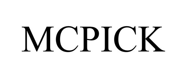 Trademark Logo MCPICK