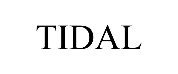 Trademark Logo TIDAL