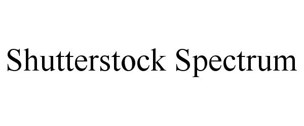 Trademark Logo SHUTTERSTOCK SPECTRUM