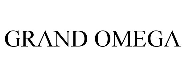 Trademark Logo GRAND OMEGA