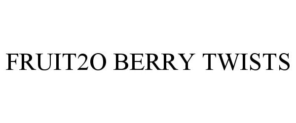  FRUIT2O BERRY TWISTS