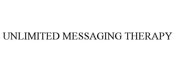 Trademark Logo UNLIMITED MESSAGING THERAPY